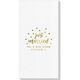 Confetti Dots Just Married Deville Guest Towels Image 1 of 2